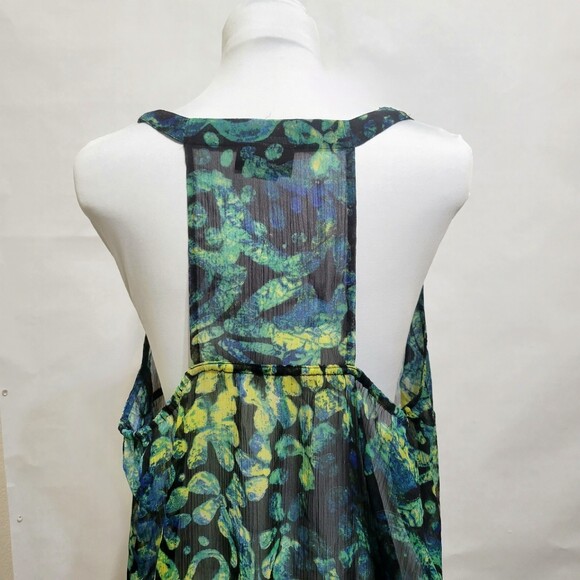 Lane Bryant batik sheer racer back tunic top size 20 - Picture 2 of 8